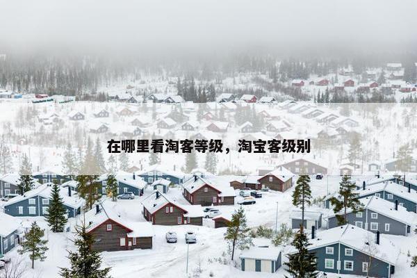 在哪里看淘客等级，淘宝客级别