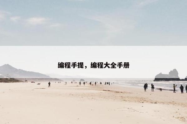 编程手提，编程大全手册