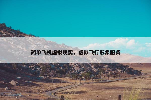 简单飞机虚拟现实，虚拟飞行形象服务