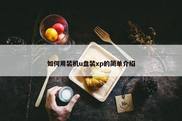 如何用装机u盘装xp的简单介绍