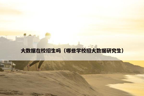 大数据在校招生吗（哪些学校招大数据研究生）