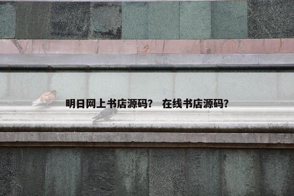 明日网上书店源码？ 在线书店源码？