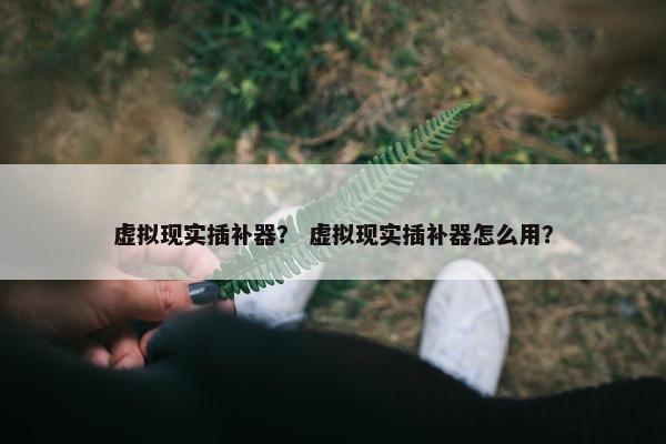 虚拟现实插补器？ 虚拟现实插补器怎么用？