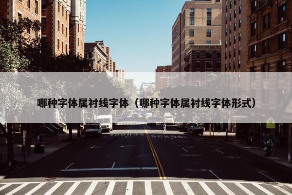 哪种字体属衬线字体（哪种字体属衬线字体形式）