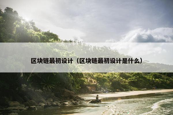 区块链最初设计（区块链最初设计是什么）