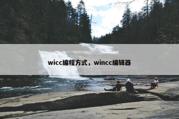 wicc编程方式，wincc编辑器