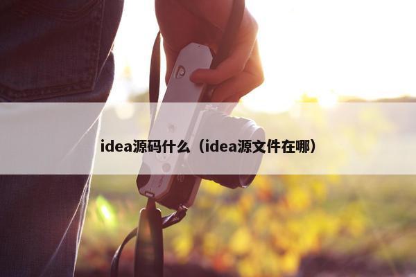 idea源码什么（idea源文件在哪）