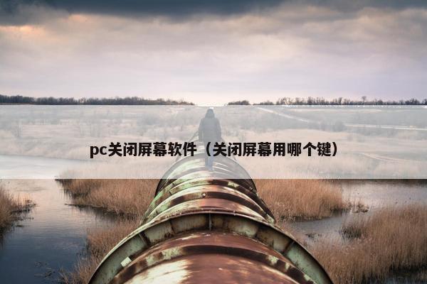 pc关闭屏幕软件（关闭屏幕用哪个键）