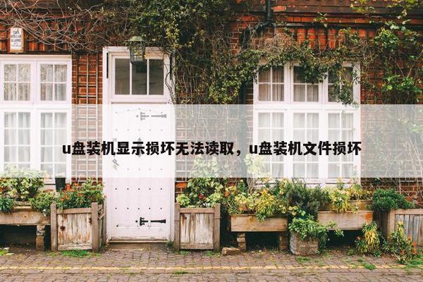 u盘装机显示损坏无法读取，u盘装机文件损坏