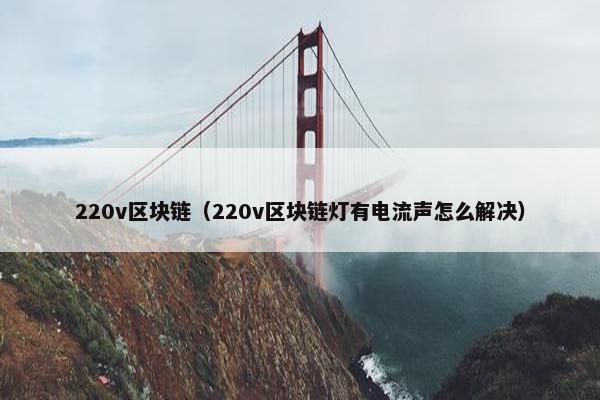220v区块链（220v区块链灯有电流声怎么解决）