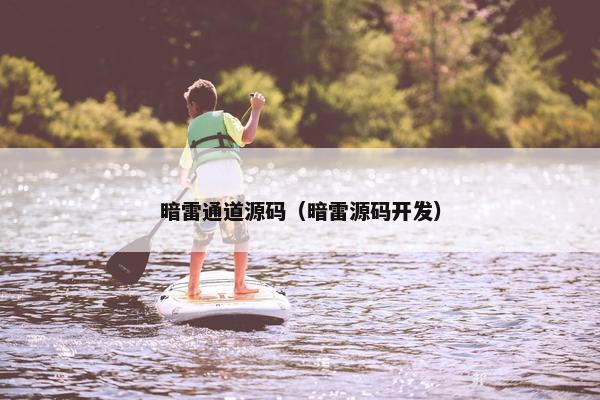 暗雷通道源码（暗雷源码开发）