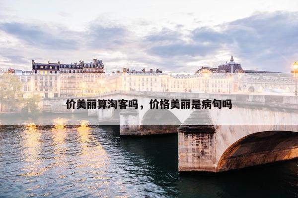 价美丽算淘客吗，价格美丽是病句吗