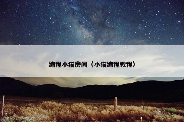编程小猫房间（小猫编程教程）