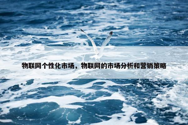 物联网个性化市场，物联网的市场分析和营销策略
