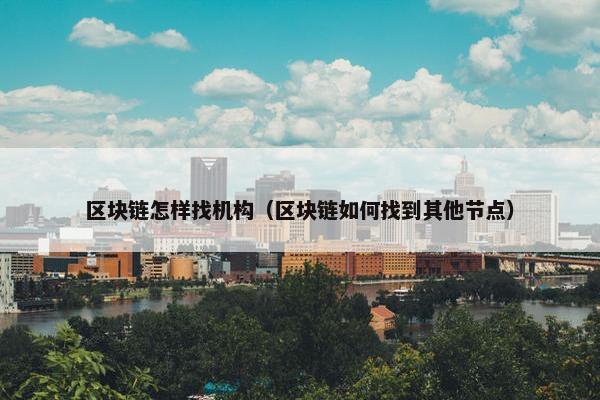 区块链怎样找机构（区块链如何找到其他节点）