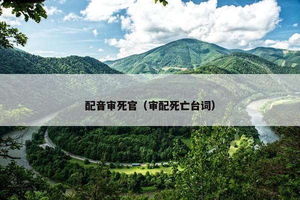 配音审死官（审配死亡台词）