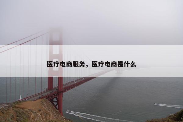 医疗电商服务，医疗电商是什么