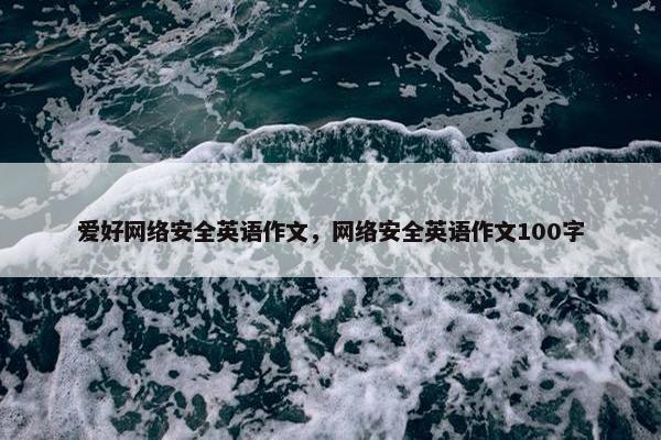 爱好网络安全英语作文，网络安全英语作文100字