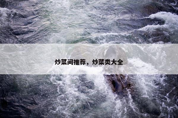 炒菜间推荐，炒菜类大全