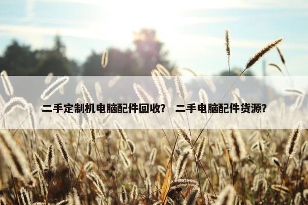 二手定制机电脑配件回收？ 二手电脑配件货源？