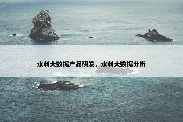 水利大数据产品研发，水利大数据分析