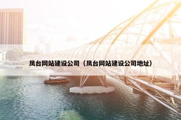 凤台网站建设公司（凤台网站建设公司地址）
