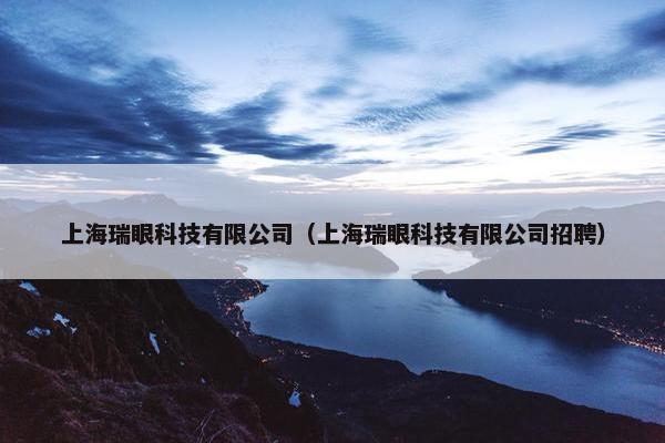上海瑞眼科技有限公司（上海瑞眼科技有限公司招聘）