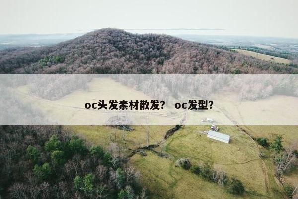 oc头发素材散发？ oc发型？