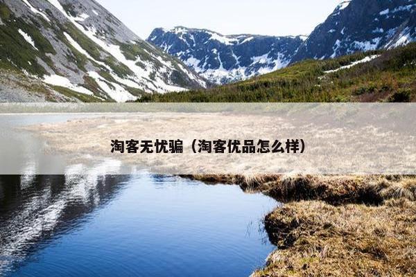 淘客无忧骗（淘客优品怎么样）