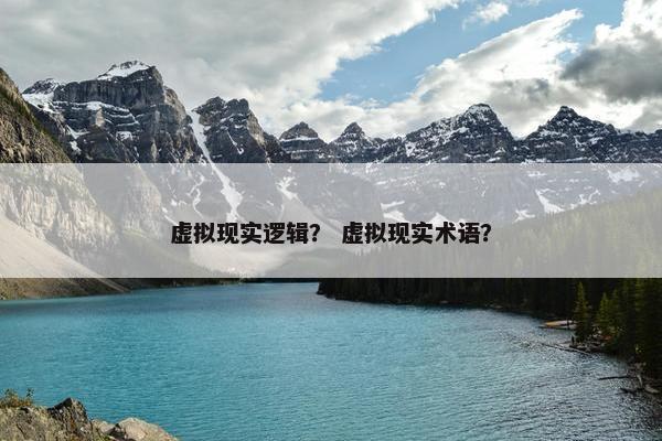 虚拟现实逻辑？ 虚拟现实术语？
