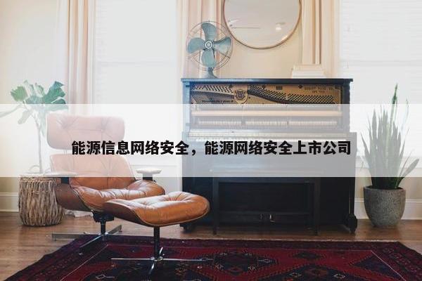 能源信息网络安全，能源网络安全上市公司