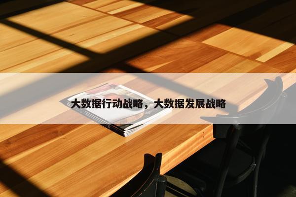 大数据行动战略，大数据发展战略