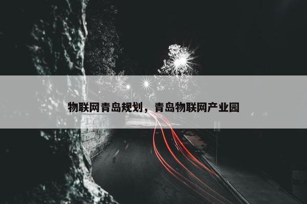 物联网青岛规划，青岛物联网产业园