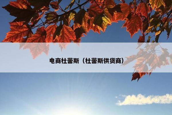 电商杜蕾斯（杜蕾斯供货商）