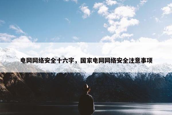 电网网络安全十六字，国家电网网络安全注意事项
