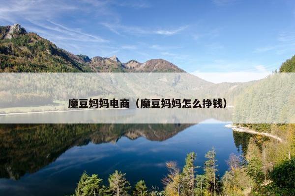 魔豆妈妈电商（魔豆妈妈怎么挣钱）