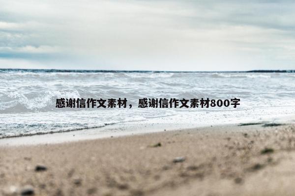 感谢信作文素材，感谢信作文素材800字