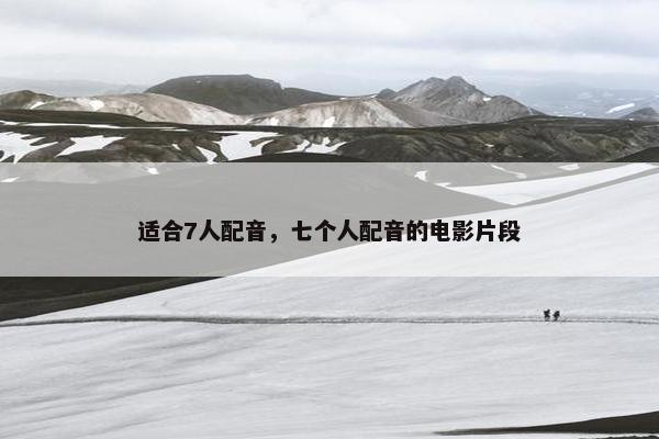 适合7人配音，七个人配音的电影片段