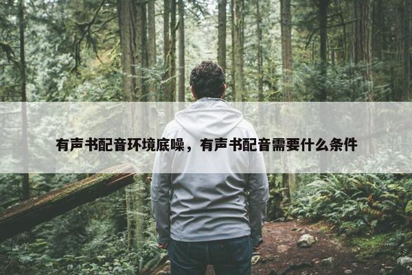 有声书配音环境底噪，有声书配音需要什么条件