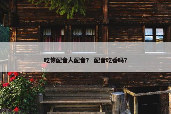 吃惊配音人配音？ 配音吃香吗？