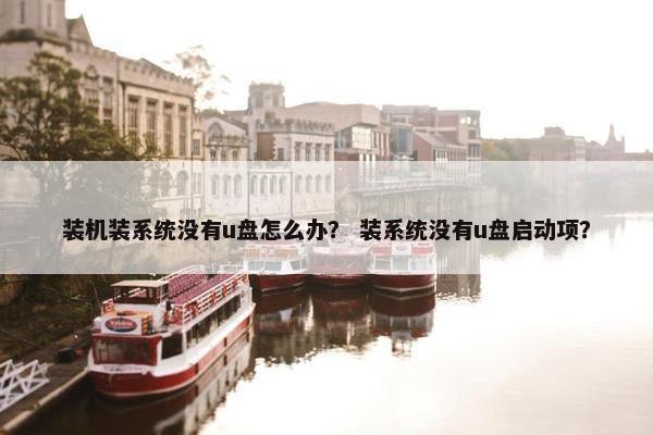 装机装系统没有u盘怎么办？ 装系统没有u盘启动项？