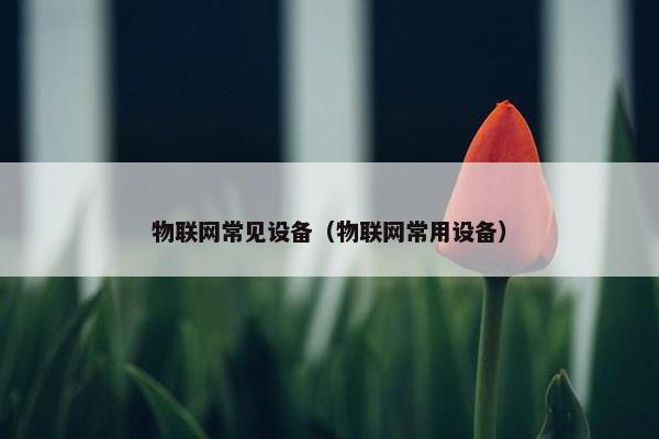 物联网常见设备（物联网常用设备）