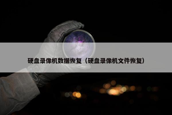 硬盘录像机数据恢复（硬盘录像机文件恢复）
