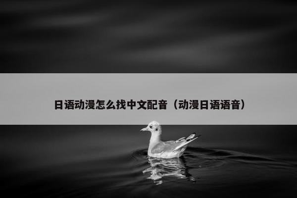 日语动漫怎么找中文配音（动漫日语语音）