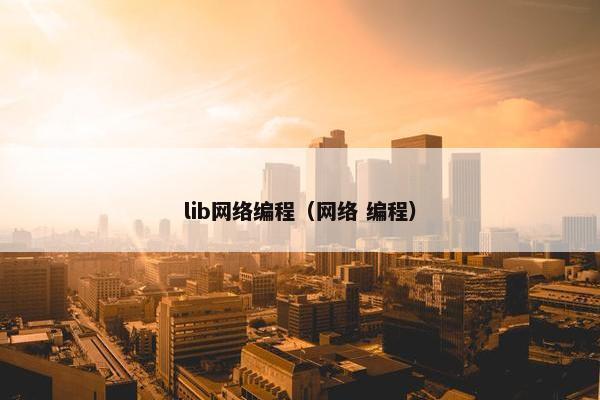 lib网络编程（网络 编程）