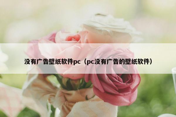 没有广告壁纸软件pc（pc没有广告的壁纸软件）