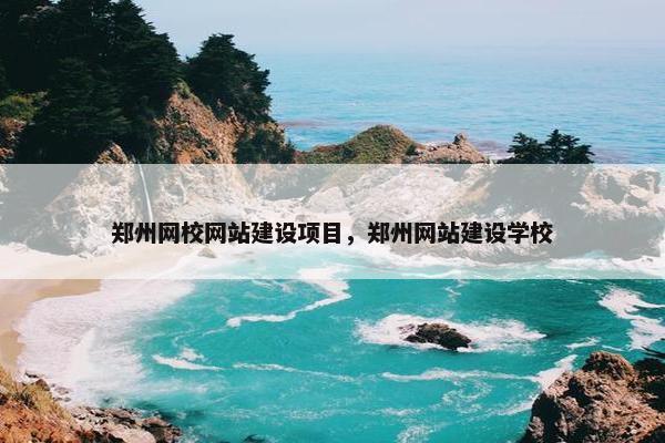 郑州网校网站建设项目，郑州网站建设学校