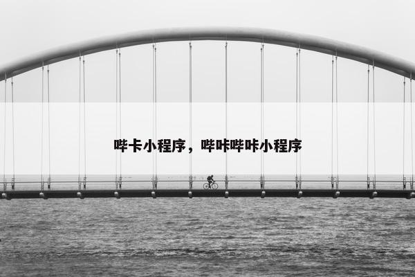 哔卡小程序，哔咔哔咔小程序