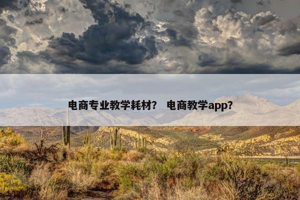 电商专业教学耗材？ 电商教学app？