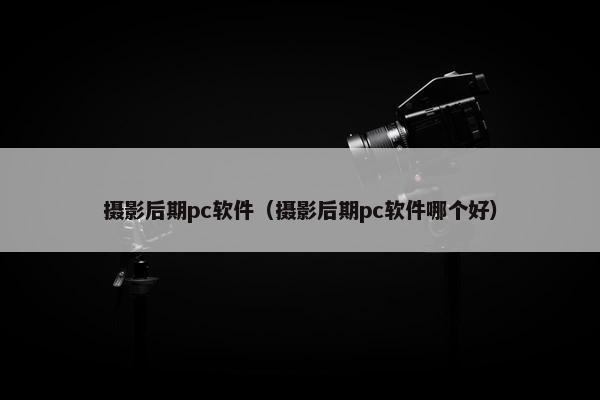 摄影后期pc软件（摄影后期pc软件哪个好）
